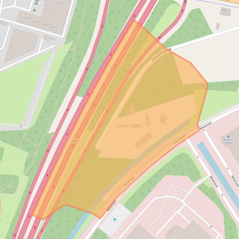 Kaart van postcodegebied 4817ZA.