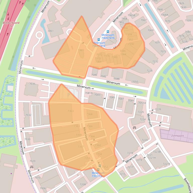 Kaart van postcodegebied 4817ZH.