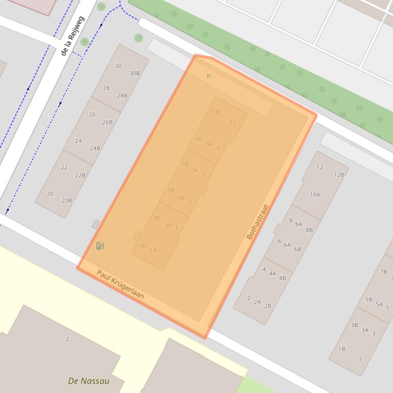 Kaart van postcodegebied 4818BD.