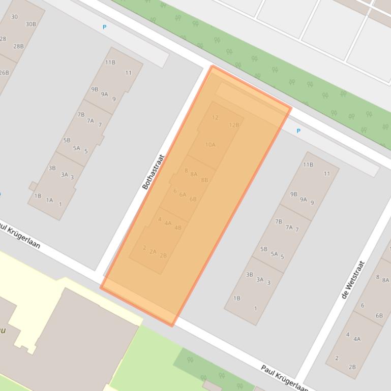 Kaart van postcodegebied 4818BE.