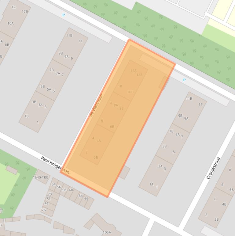 Kaart van postcodegebied 4818BH.