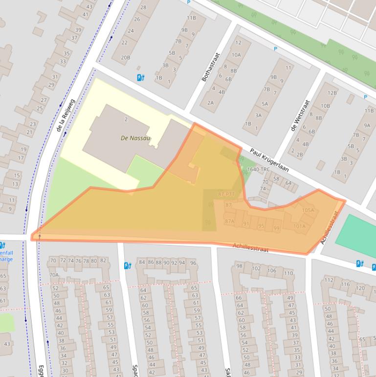 Kaart van postcodegebied 4818BM.