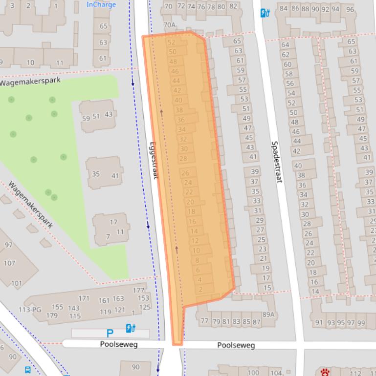 Kaart van postcodegebied 4818BS.