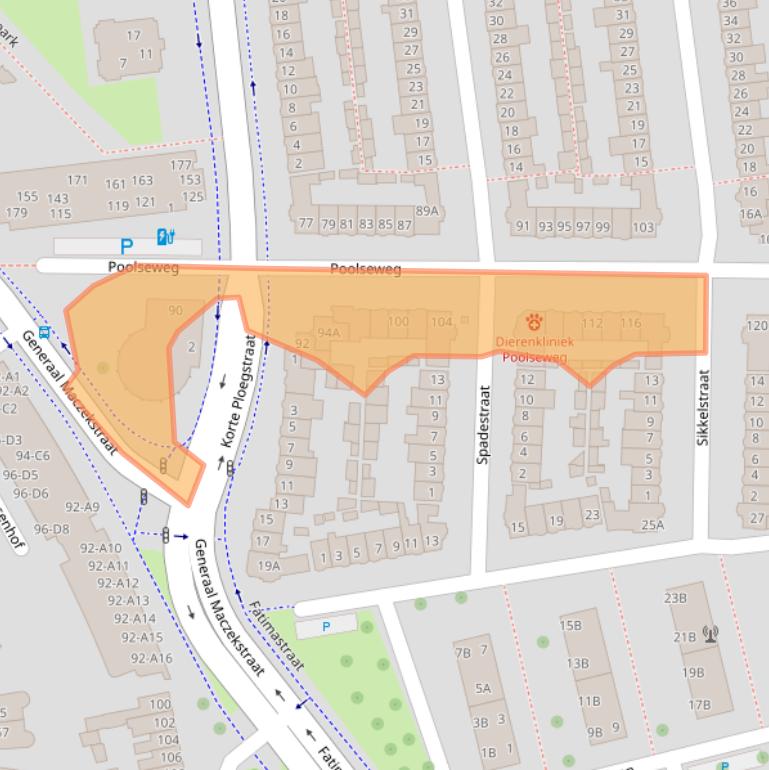 Kaart van postcodegebied 4818CD.