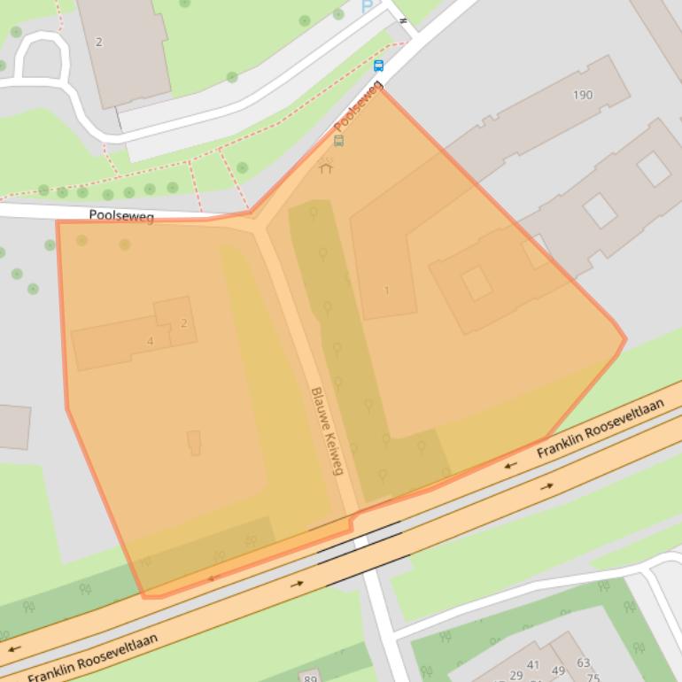 Kaart van postcodegebied 4818CH.