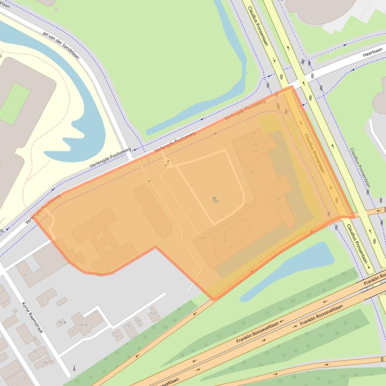 Kaart van postcodegebied 4818CL.