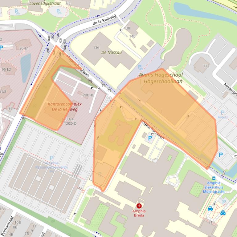 Kaart van postcodegebied 4818CR.