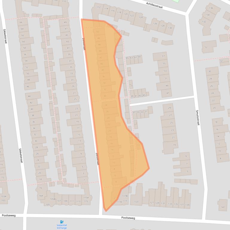 Kaart van postcodegebied 4818EG.