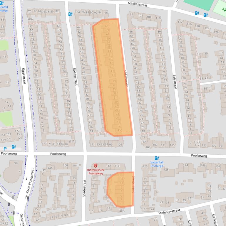 Kaart van postcodegebied 4818EH.