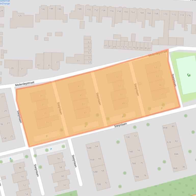 Kaart van postcodegebied 4818ES.