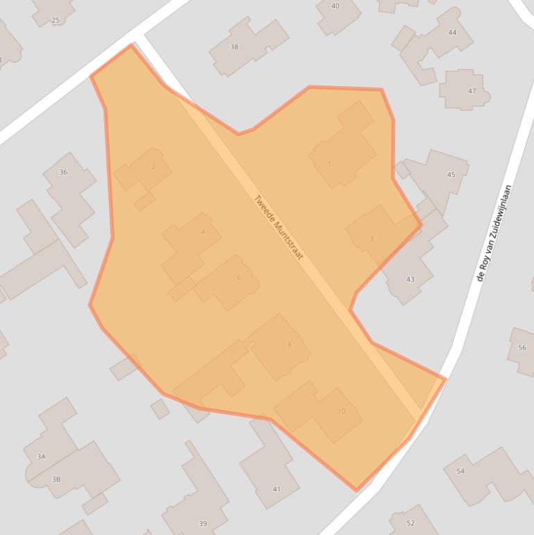 Kaart van postcodegebied 4818GG.