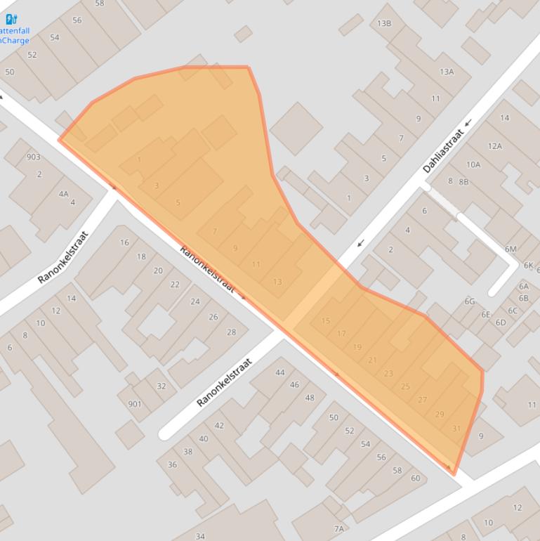 Kaart van postcodegebied 4818HN.