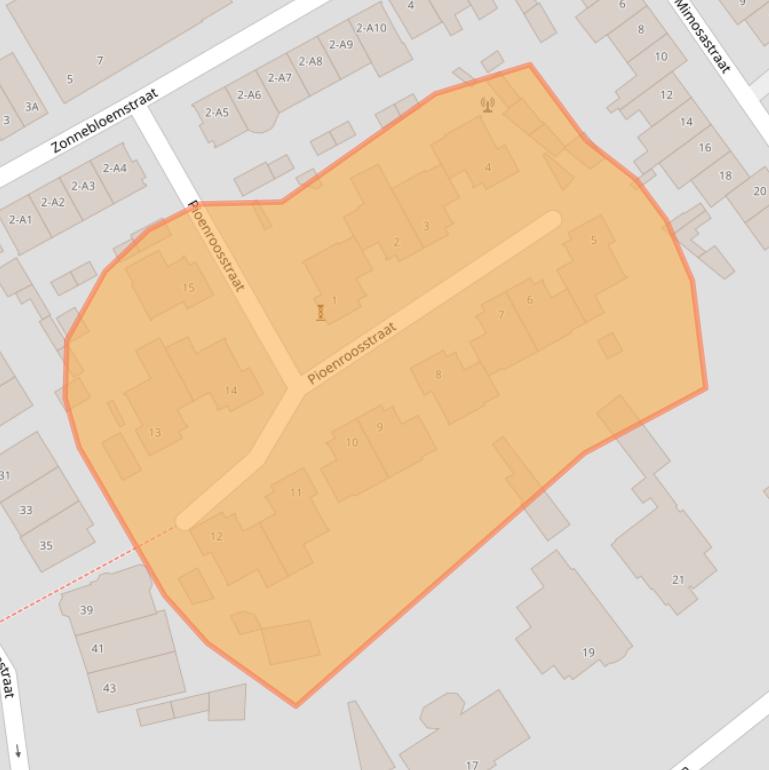 Kaart van postcodegebied 4818HV.