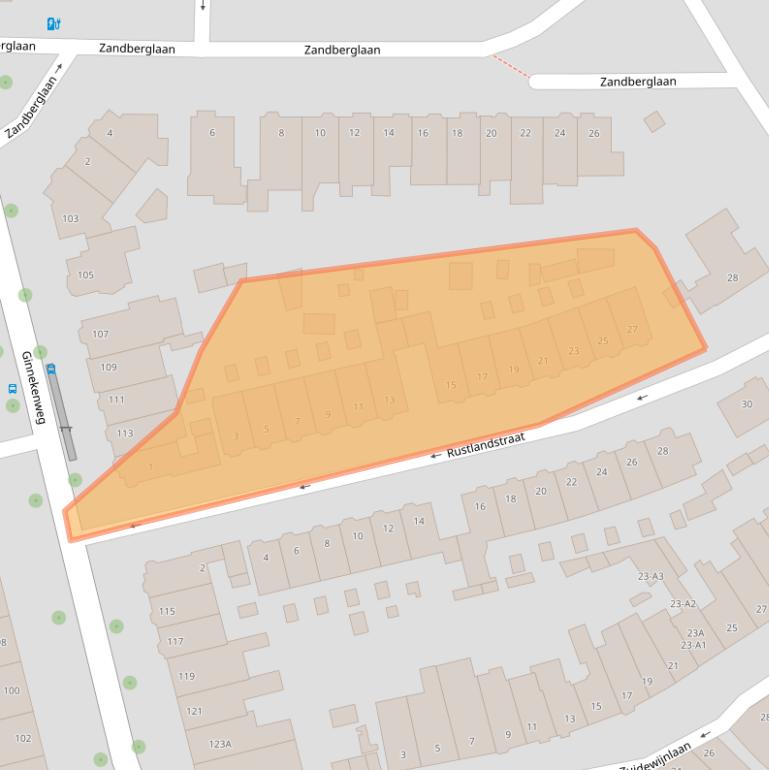 Kaart van postcodegebied 4818JM.