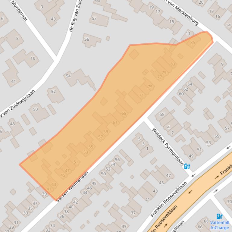 Kaart van postcodegebied 4818LB.