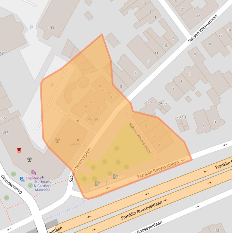 Kaart van postcodegebied 4818LD.