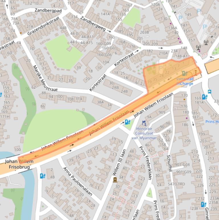 Kaart van postcodegebied 4818LX.