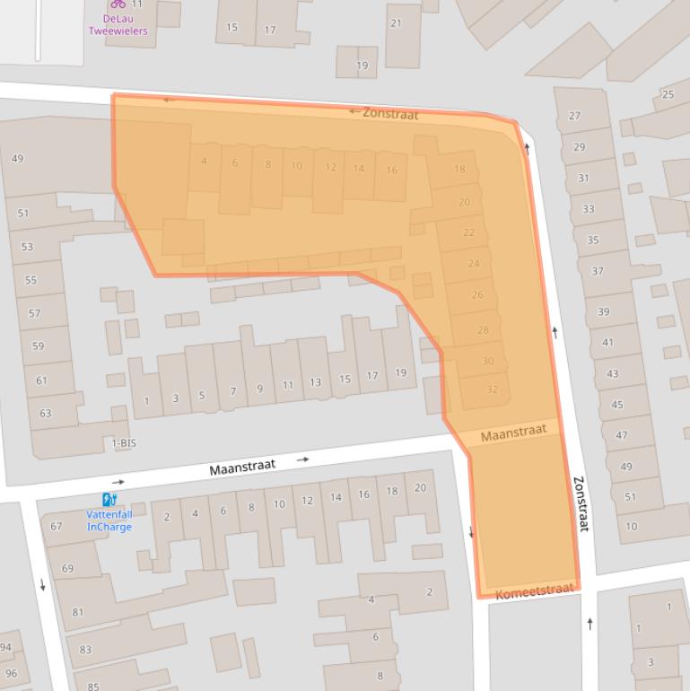 Kaart van postcodegebied 4818NG.