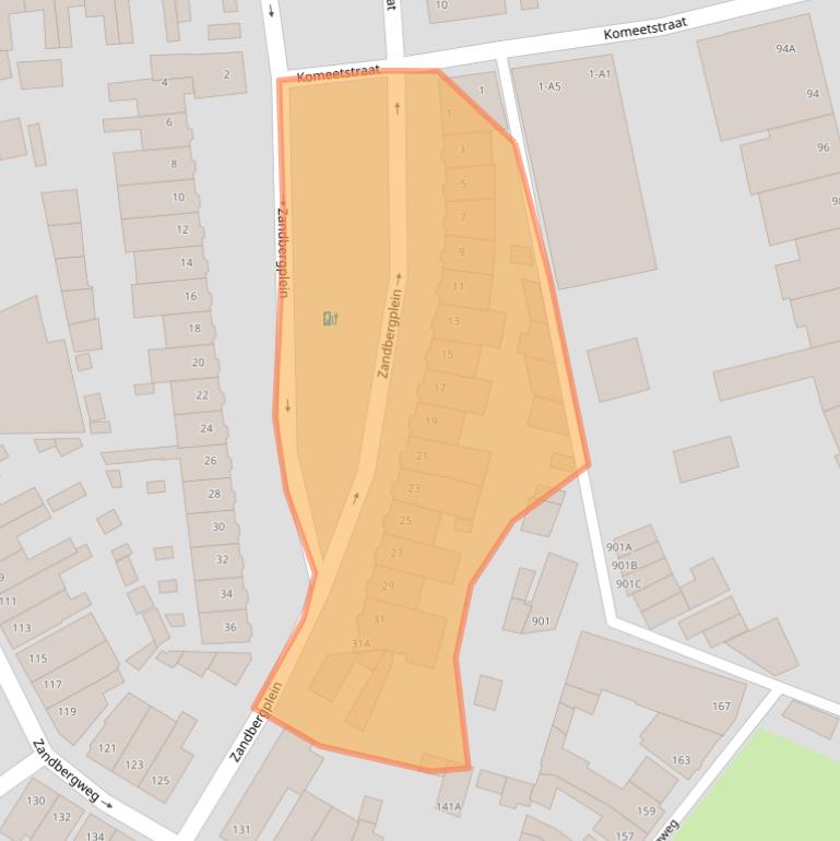 Kaart van postcodegebied 4818NH.
