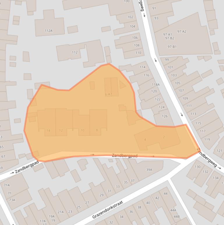 Kaart van postcodegebied 4818NL.