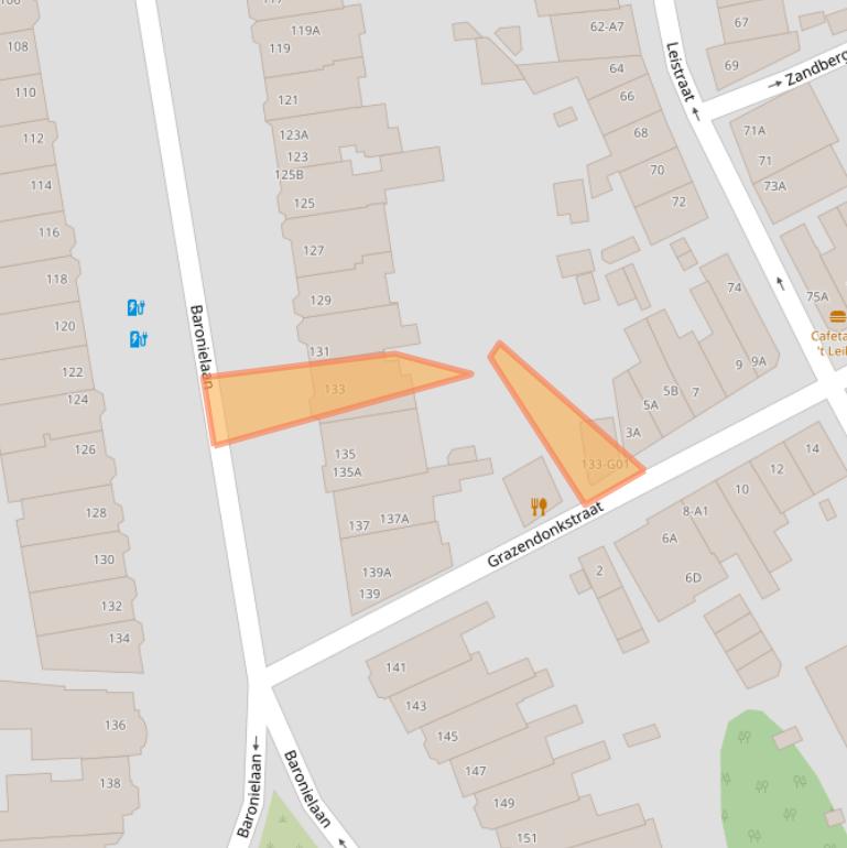 Kaart van postcodegebied 4818PE.