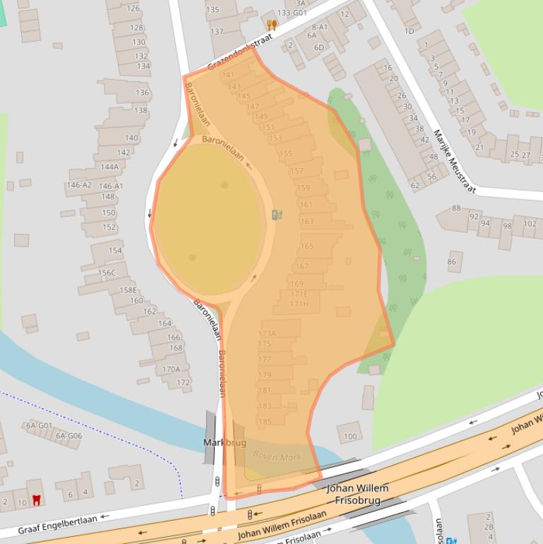 Kaart van postcodegebied 4818PG.