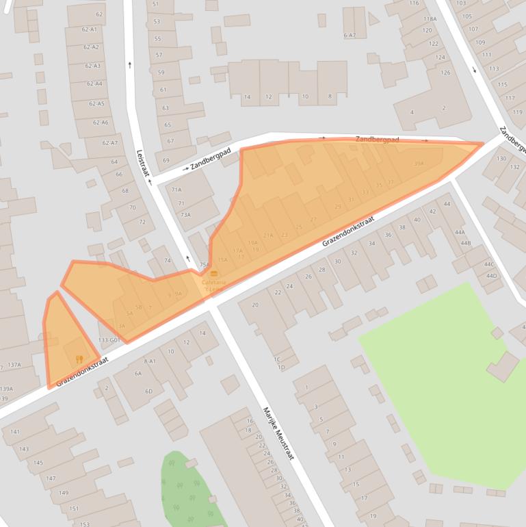 Kaart van postcodegebied 4818PH.