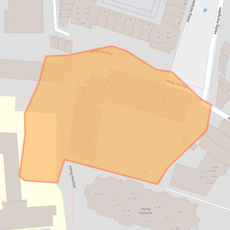 Kaart van postcodegebied 4818RN.