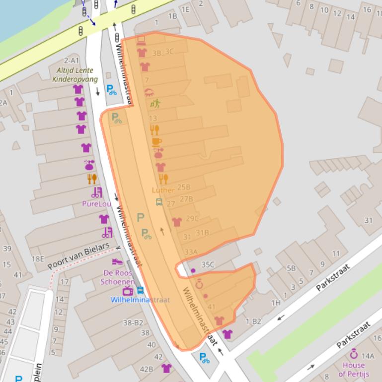 Kaart van postcodegebied 4818SB.