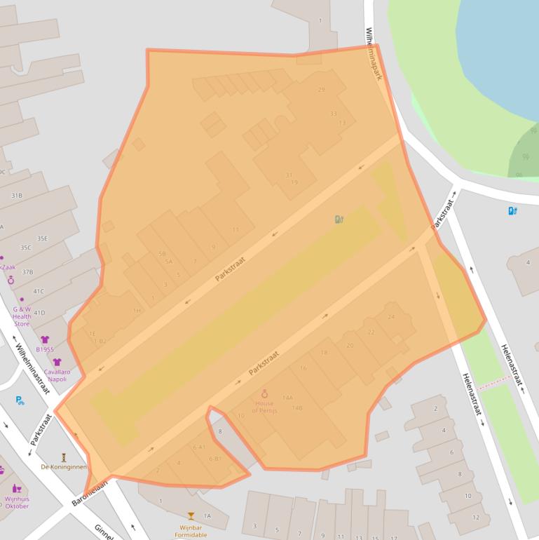 Kaart van postcodegebied 4818SJ.