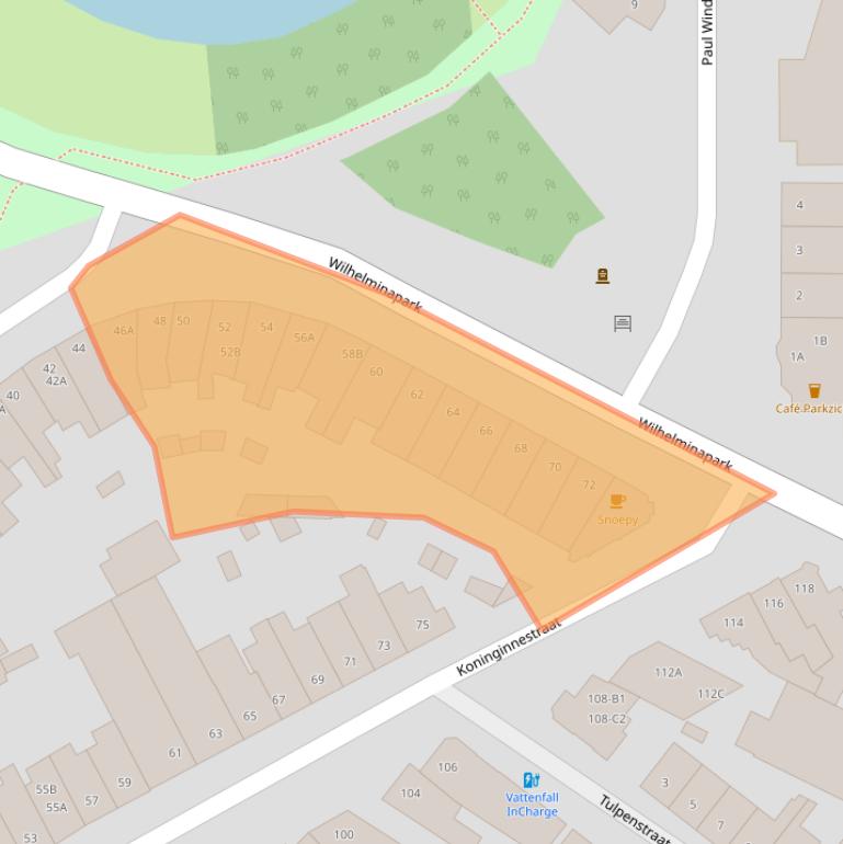 Kaart van postcodegebied 4818SN.