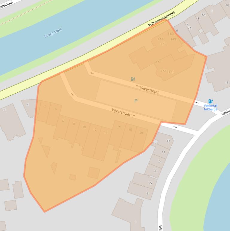 Kaart van postcodegebied 4818ST.