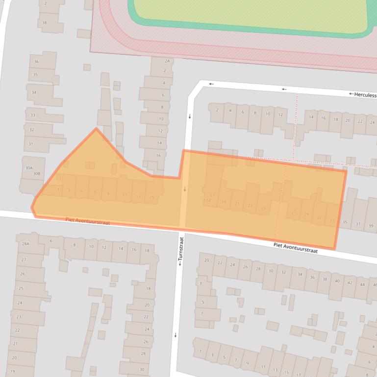 Kaart van postcodegebied 4818TD.