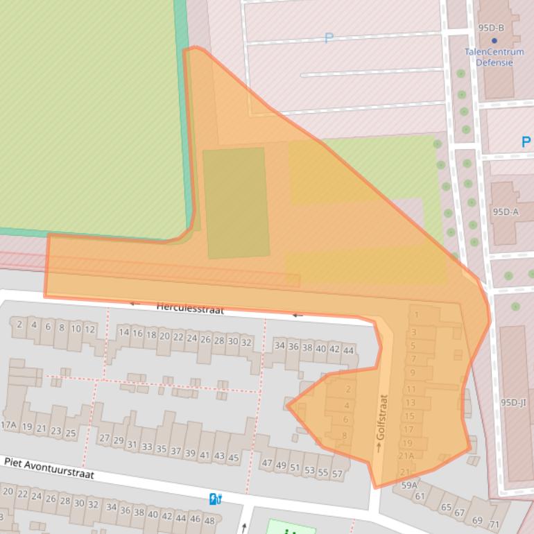 Kaart van postcodegebied 4818TS.