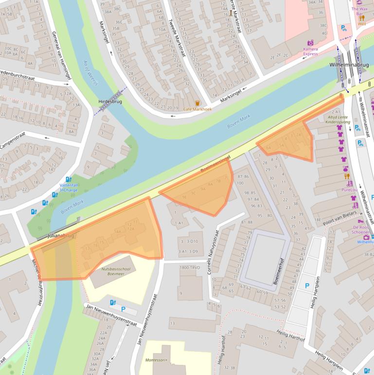 Kaart van postcodegebied 4819AA.