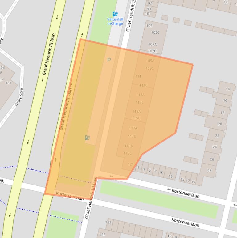 Kaart van postcodegebied 4819CC.