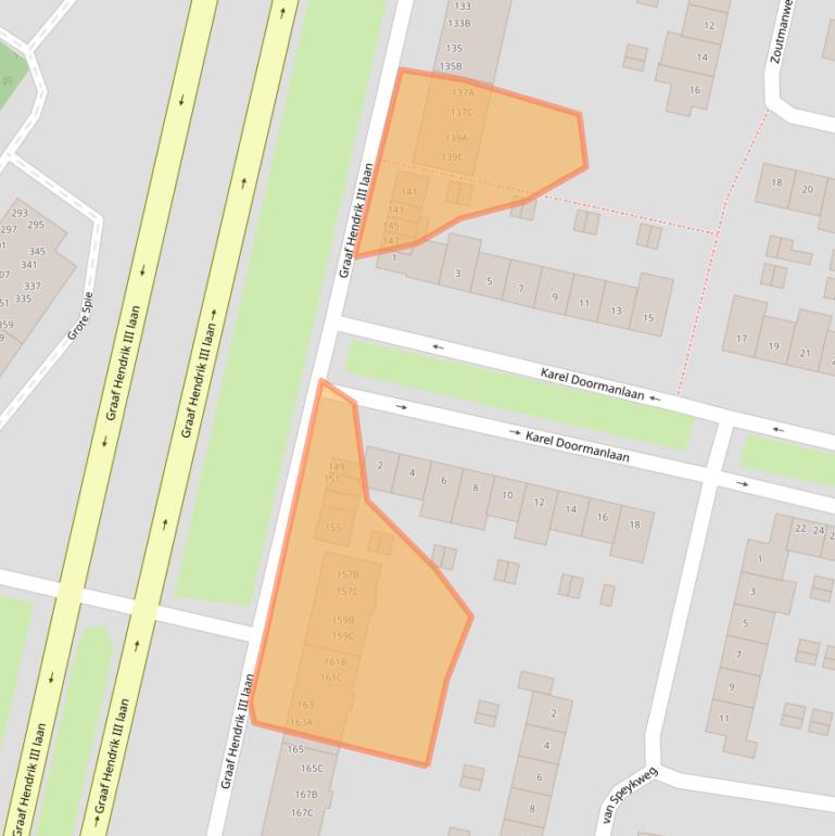 Kaart van postcodegebied 4819CE.