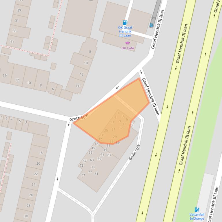 Kaart van postcodegebied 4819CM.