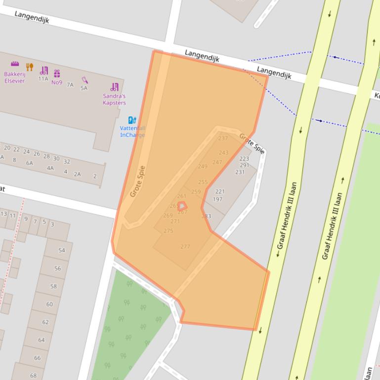 Kaart van postcodegebied 4819CT.