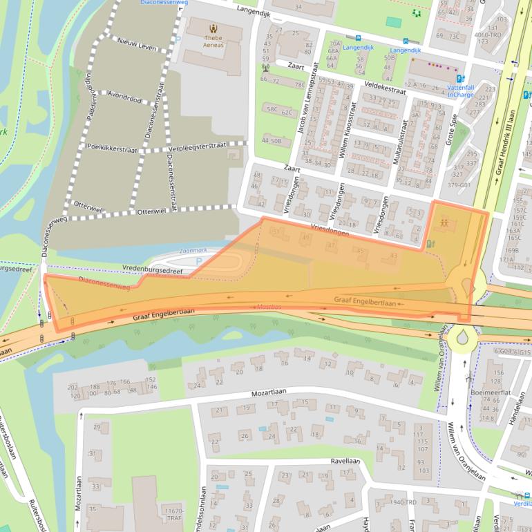 Kaart van postcodegebied 4819EA.