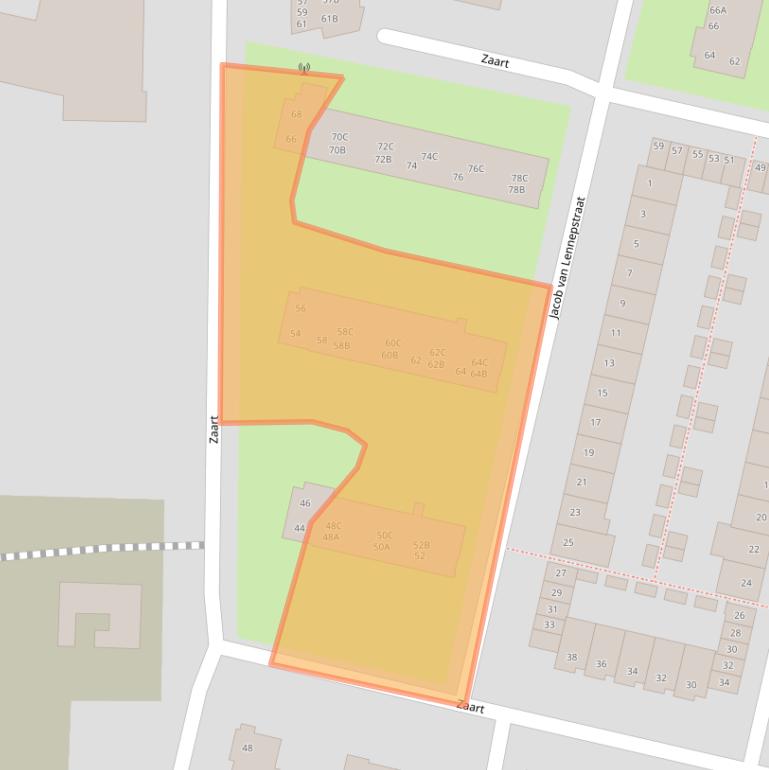 Kaart van postcodegebied 4819EG.