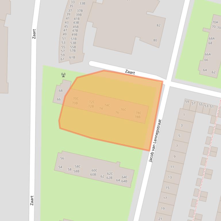 Kaart van postcodegebied 4819EH.