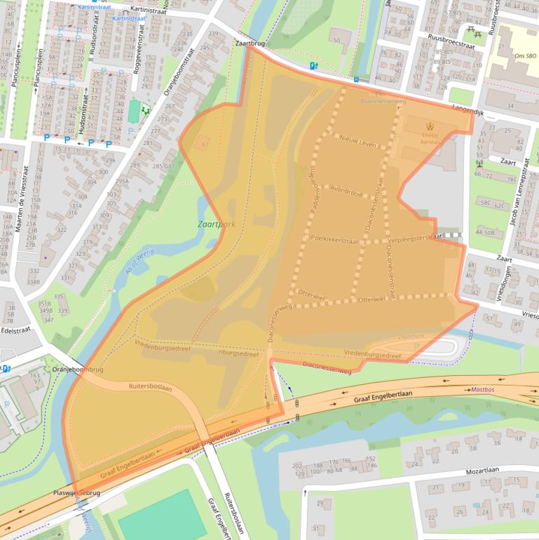 Kaart van postcodegebied 4819EV.