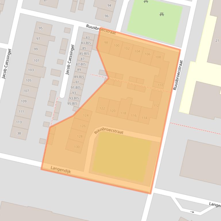 Kaart van postcodegebied 4819GG.