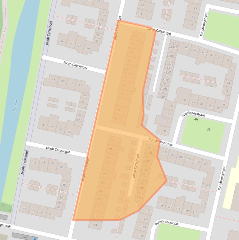 Kaart van postcodegebied 4819HB.