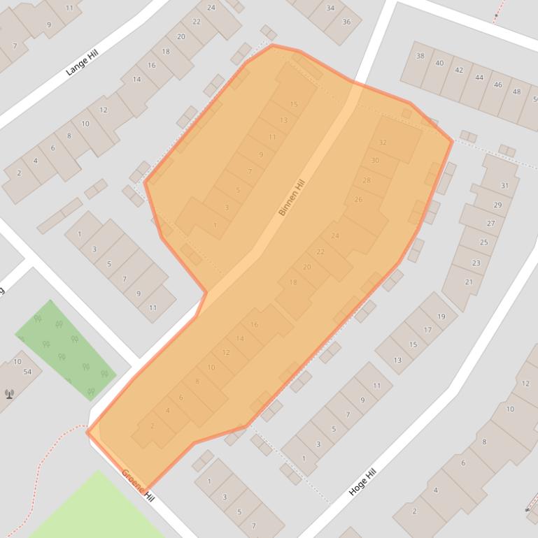 Kaart van postcodegebied 4822AC.
