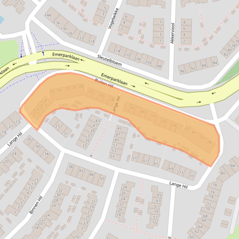 Kaart van postcodegebied 4822AG.