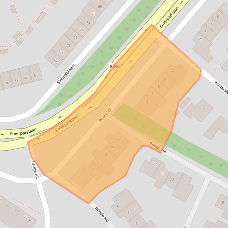 Kaart van postcodegebied 4822AH.