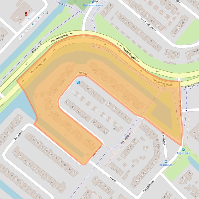 Kaart van postcodegebied 4822PA.