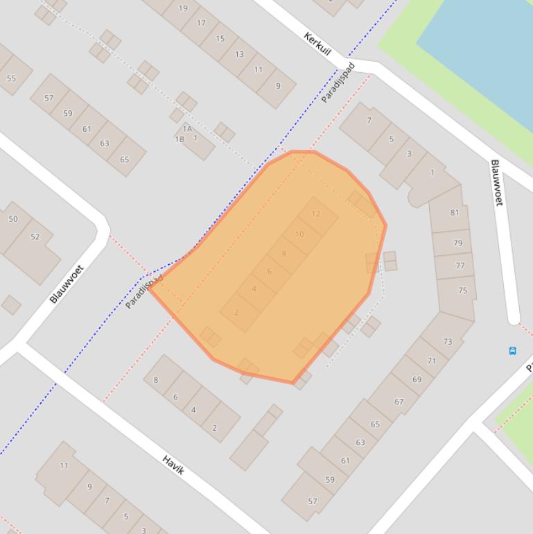 Kaart van postcodegebied 4822PC.